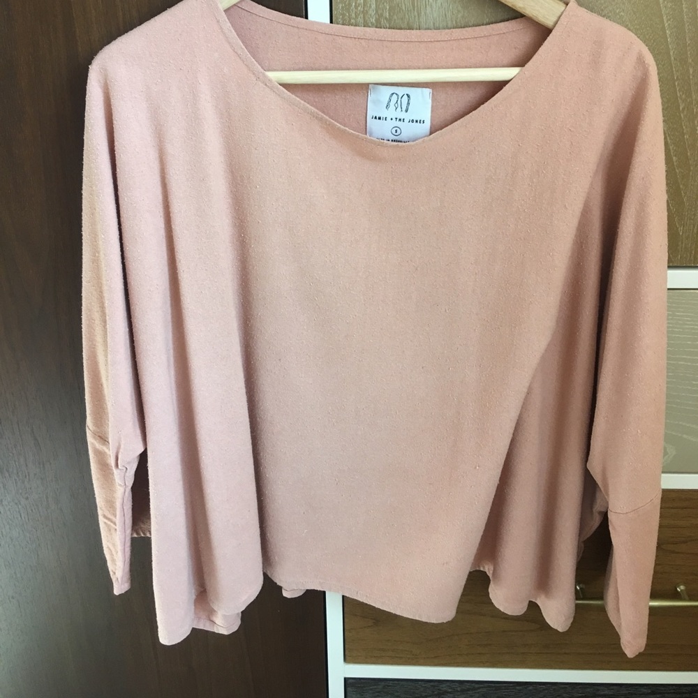 Jamie and the Jones T top raw silk S